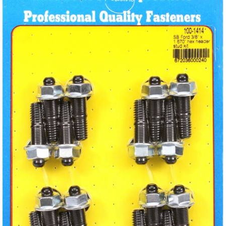 Sady čepů pro záhlaví ARP 100-1414 SB Ford 3/8 x 1.670" hex header stud kit Ford Small Block