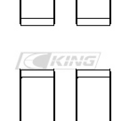 Obal ložiska ojnice King AUDI/LAMBO 4.2/5.2 (2 pairs) - CR 227XPC