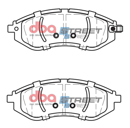 Přední DBA brzdové destičky Street Series Ceramic - DB1748SS