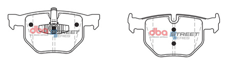 Zadní brzdové destičky DBA Brake Pads Street Series Ceramic - DB1864SS BMW ALPINA B3 E90 E91 E92 E93 S D3 3 Series 325 330 335 X 4WD E90 E91 E92 xDrive X1 E84