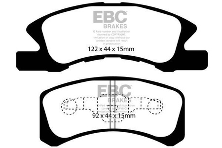 DP1915 - Sada brzdových destiček Série ULTIMAX2 EBC Brakes