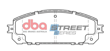 Přední brzdové destičky DBA Brake Pads Street Series Ceramic - DB2337SS JEEP Cherokee