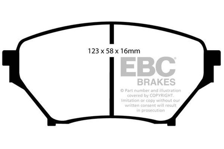 DP31452C - Sada brzdových destiček Série REDSTUFF EBC Brakes