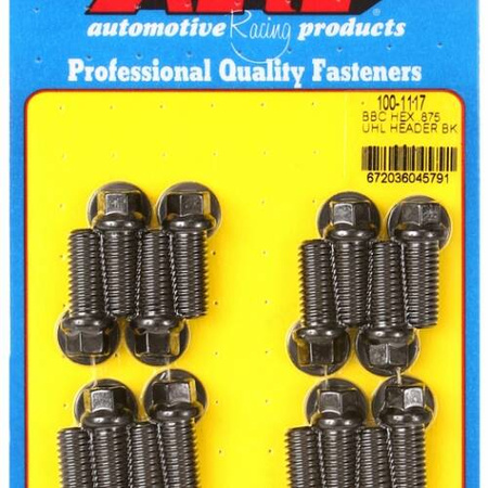 Sady čepů pro záhlaví ARP 100-1117 ARP BB Chevy hex .875 UHL header bolt kit Chevrolet Big Block