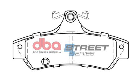 Zadní DBA brzdové destičky Street Series Ceramic - DB1779SS