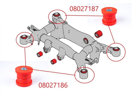 Sada pouzdra zadního podvozku MPBS: 0802796 BMW 5 E60 / E61, 6 E63 E64,
