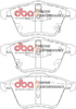 Přední brzdové destičky DBA Brake Pads Xtreme Performance Hawk HB549x.702 - DB8304XP MAZDA 6 GG