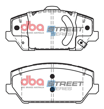 Přední brzdové destičky DBA Brake Pads Street Series Ceramic - DB15012SS HYUNDAI i-30 N PD