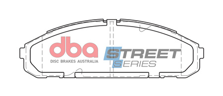 Přední brzdové destičky DBA Brake Pads Street Series Ceramic - DB1257SS NISSAN Patrol Y60