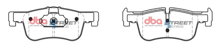 Přední brzdové destičky DBA Brake Pads Street Series Ceramic - DB2332SS BMW 1 Series F20 114 116 118 F21 xDrive F21 2 F22 Coupe 218 F23 Convertible