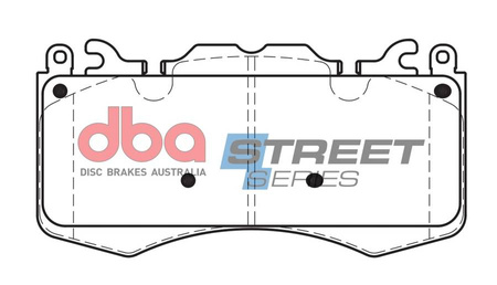 Přední brzdové destičky DBA Brake Pads Street Series Semi-metallic - DB2204SS LAND ROVER Discovery 5 Range L322 L405 Sport L320 L494