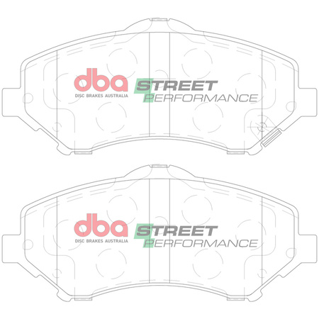 Přední brzdové destičky DBA Brake Pads Street Performance Hawk HB569x.650 - DB2002SP CHRYSLER UK Grand Voyager USA DODGE Journey Nitro FIAT Freemont JEEP Cherokee Wrangler JK LANCIA