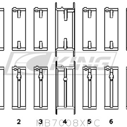 Obal hlavního ložiska King NISSAN RB25DET - MB7008XPC0.25