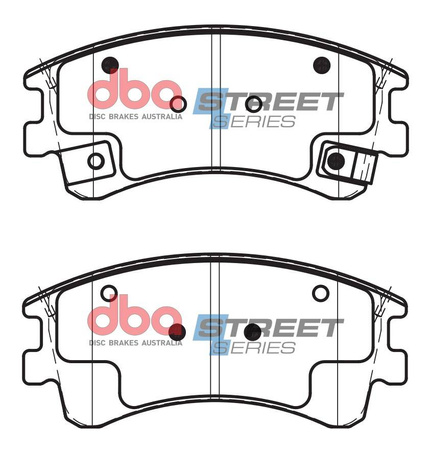Přední brzdové destičky DBA Brake Pads Street Series Ceramic - DB1484SS MAZDA 6 GG GY