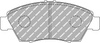 Přední brzdová destička Ferodo Racing DSUNO FCP776Z AUDI Coupe HONDA Civic Civic CRX IV V CIVIC V Coupe EJ Hatchback EG Saloon EG EH,