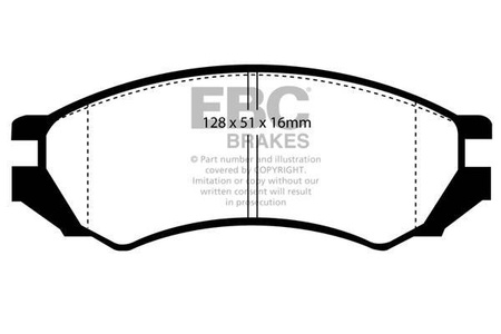 DP4839R - Sada brzdových destiček Série YELLOWSTUFF EBC Brakes
