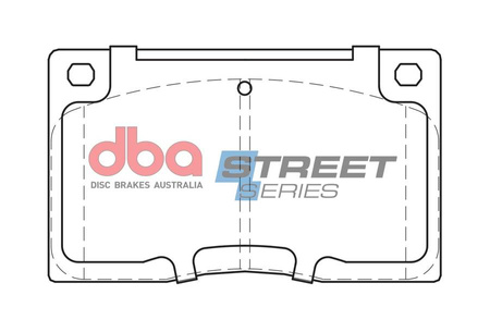 Přední DBA brzdové destičky Street Series Ceramic - DB585SS
