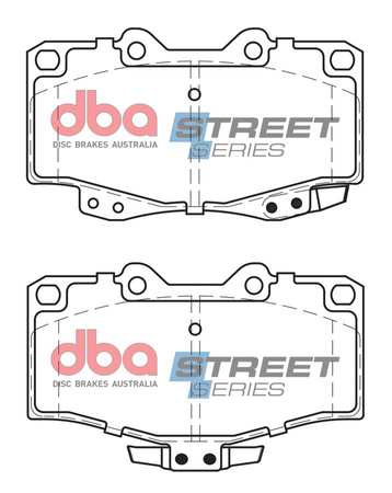 Přední DBA brzdové destičky Street Series Ceramic - DB1323SS