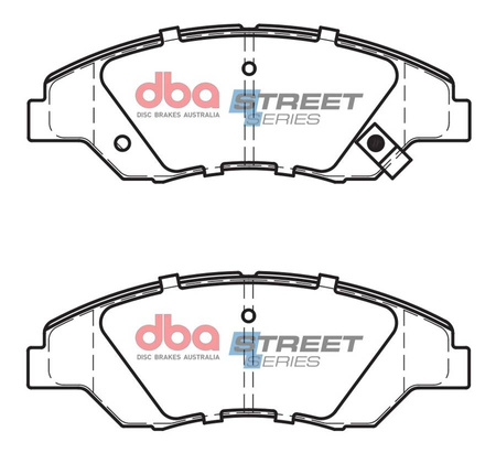 Přední brzdové destičky DBA Brake Pads Street Series Ceramic - DB1512SS KIA Retona Sportage K0