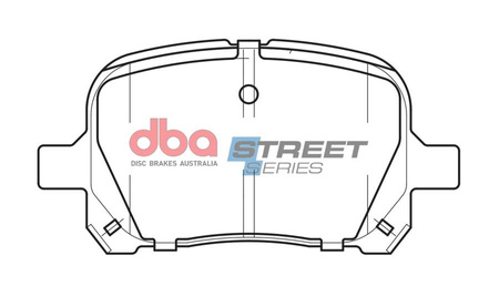 Přední brzdové destičky DBA Brake Pads Street Series Ceramic - DB1345SS TOYOTA Aust NZ Camry MCV20R SVX20R Harrier Windom