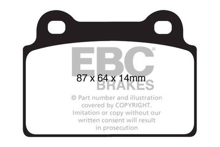 DP81985RPX - Sada závodních brzdových destiček Série RP-X Racing EBC Brakes
