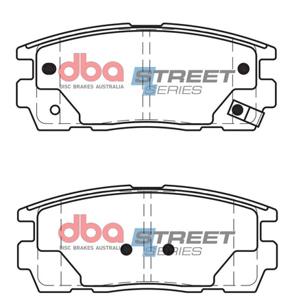 Zadní DBA brzdové destičky Street Series Ceramic - DB1862SS