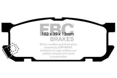 DP41453R - Sada brzdových destiček Série YELLOWSTUFF EBC Brakes