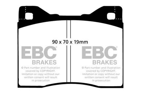 DP125/2 - Sada brzdových destiček Série ULTIMAX2 EBC Brakes