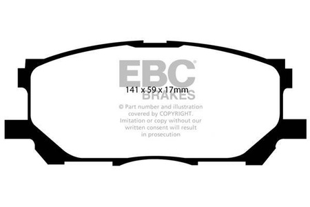 DP41681R - Sada brzdových destiček Série YELLOWSTUFF EBC Brakes