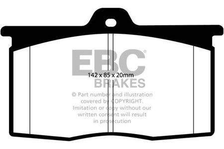 DP4041R - Sada brzdových destiček Série YELLOWSTUFF EBC Brakes