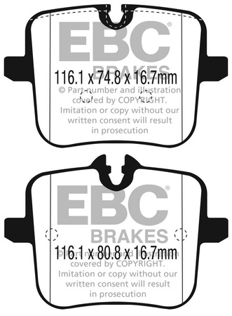DP82320RPX - Sada závodních brzdových destiček Série RP-X Racing EBC Brakes
