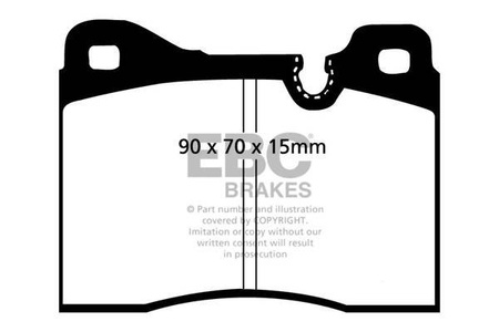 DP282 - Sada brzdových destiček Série ULTIMAX2 EBC Brakes