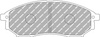 Přední brzdová destička Ferodo Racing DS2500 FCP1690H INFINITI FX G35 M35 M45 NISSAN 350Z