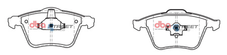 Přední brzdové destičky DBA Brake Pads Street Series Ceramic - DB2176SS FORD Aust NZ Focus Mk2 MAZDA 3 BK BL OPEL Signum Vectra SAAB 9-3 VAUXHALL VOLVO C70 T5 S40 V40 Cross Country D2 D3 D4 T3 T4 Mk2 V50