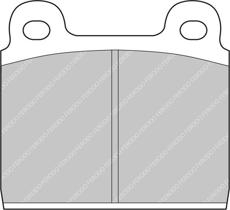Přední brzdová destička Ferodo Racing DSUNO FCP11Z ALFA ROMEO 1750 2000 GT Montreal Spider FERRARI 246 308 365 Dino GLAS 2600 GT/3000 LANCIA Stratos MERCEDES W108 W110 W115 OPEL Admiral Commodore Diplomat Kapitan Monza SENATOR PORSCHE 908/1 911,
