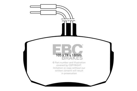 DP472 - Sada brzdových destiček Série ULTIMAX2 EBC Brakes