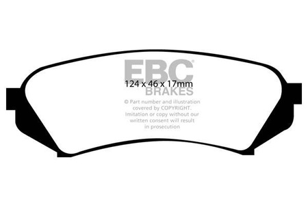 DP41282R - Sada brzdových destiček Série YELLOWSTUFF EBC Brakes