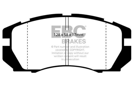 DP9966 - Sada brzdových destiček Série ORANGESTUFF EBC Brakes