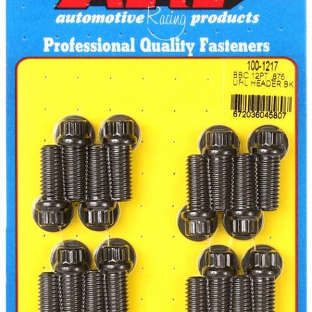 Sady čepů pro záhlaví ARP 100-1217 ARP BB Chevy 12pt .875 UHL header bolt kit Chevrolet Big Block