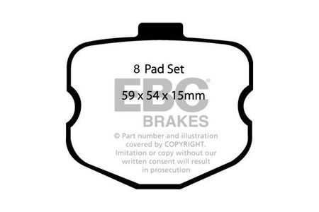 DP91771/2 - Sada brzdových destiček Série ORANGESTUFF EBC Brakes
