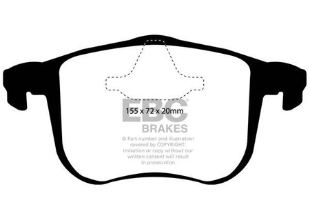 DP1416 - Sada brzdových destiček Série ULTIMAX2 EBC Brakes