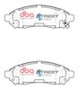 Přední brzdové destičky DBA Brake Pads Street Series Ceramic - DB1835SS NISSAN Aust NZ Leaf NV200 Combi Navara D40 Pathfinder