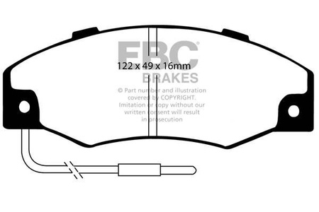 DP604 - Sada brzdových destiček Série ULTIMAX2 EBC Brakes