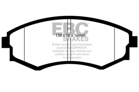 DP1581 - Sada brzdových destiček Série ULTIMAX2 EBC Brakes