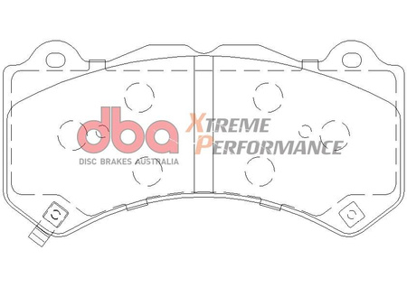 Přední brzdové destičky DBA Brake Pads Xtreme Performance ECE R90 certified Hawk HB649x.605 - DB2375XP CADILLAC ATS-V CTS-V CHEVROLET Camaro 5th Gen Corvette C7 Grand Sport Z06 DODGE USA Challenger SRT Hellcat Charger JEEP Cherokee