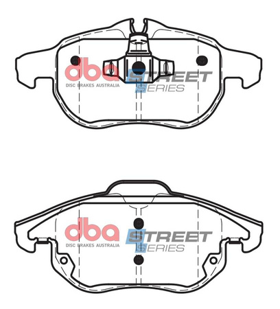 Přední brzdové destičky DBA Brake Pads Street Series Ceramic - DB1664SS CADILLAC BLS FIAT Croma Mk2 HOLDEN Aust NZ OPEL Astra H OPC GTC Signum Vectra Zafira B SAAB 9-3 9-3X VAUXHALL Sport Hatch