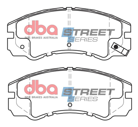 Přední brzdové destičky DBA Brake Pads Street Series Ceramic - DB1270SS HOLDEN Aust NZ ISUZU MU Trooper V Cross OPEL Frontera Monterey VAUXHALL