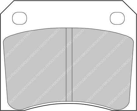 Zadní brzdová destička Ferodo Racing DS3000 FCP815R AC 428 Cobra ME 3000 ASTON MARTIN DB5 DB6 DB7 DBS  FERRARI DINO GT 206 JAGUAR JENSEN FF Interceptor SP MORGAN Plus 8 ROVER Healey TRIUMPH TR4/TR5 TR6