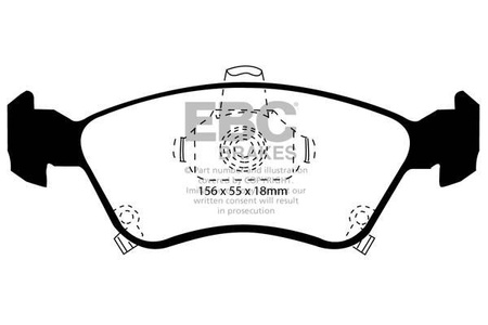DP1171 - Sada brzdových destiček Série ULTIMAX2 EBC Brakes