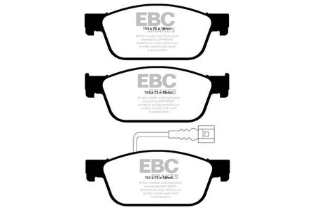 DPX2096 - Sada brzdových destiček Série ULTIMAX2 EBC Brakes